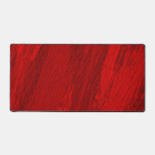 抽象芸術斜めの赤いデザイン デスクマット (正面)