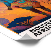 抽象芸術新しいアフリカのポスター ポスター (角)