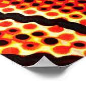 抽象芸術旋回の背景。液体絵を描テクスチャ ポスター (角)