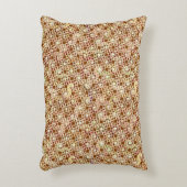 抽象芸術旋回パターン – 茶色の影 アクセントクッション (正面(垂直))