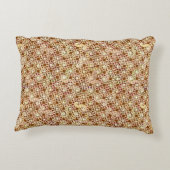 抽象芸術旋回パターン – 茶色の影 アクセントクッション (裏面)