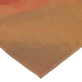 抽象芸術旋回液体オレンジ色の褐色火災モダンpri テーブルクロス (アングル)