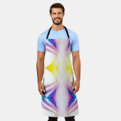 抽象芸術旋回1 エプロン (着用した状態)