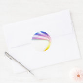 抽象芸術旋回1 ラウンドシール (封筒)