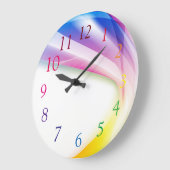 抽象芸術旋回1 ラージ壁時計 (傾斜)