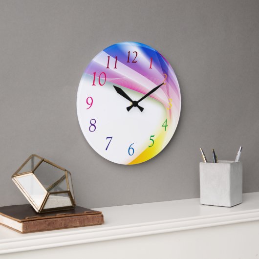 抽象芸術旋回1 ラージ壁時計 (オフィス)