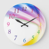 抽象芸術旋回1 ラージ壁時計 (正面)
