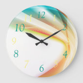 抽象芸術旋回2 スクエア壁時計 (正面)