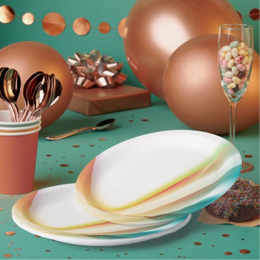 抽象芸術旋回2 ペーパープレート (複数)