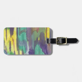 抽象芸術日の出 ラゲッジタグ