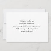 抽象芸術日付カードの保存 セーブザデート (裏面)