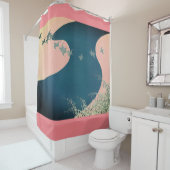 抽象芸術日本のランドスケープARTシャワーカーテン シャワーカーテン (インサイチュ)