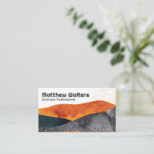 抽象芸術日本の手描きアート 名刺 (スタンド正面)