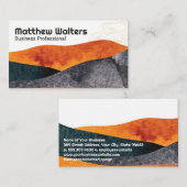 抽象芸術日本の手描きアート 名刺 (正面/裏面)