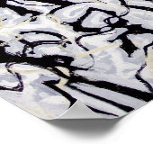 抽象芸術日本の書 ポスター (角)