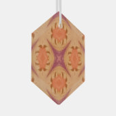 抽象芸術日没 ガラスオーナメント (正面右)