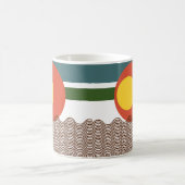 抽象芸術日没 コーヒーマグカップ (中央)