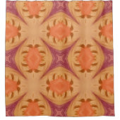 抽象芸術日没 シャワーカーテン (正面)