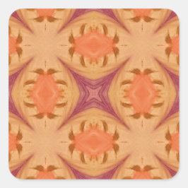 抽象芸術日没 スクエアシール