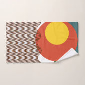 抽象芸術日没 バスタオルセット (ハンドタオル)