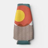 抽象芸術日没 ボトルクーラー (正面)