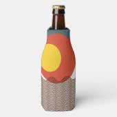 抽象芸術日没 ボトルクーラー (ボトル正面)