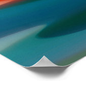 抽象芸術日没 ポスター (角)