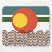 抽象芸術日没 マウスパッド (正面)