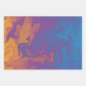 抽象芸術日没 ラッピングペーパーシート (正面2)