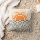 抽象芸術日没：幾何学模様boho decor. クッション (ブランケット)