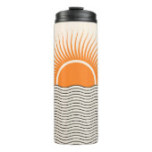 抽象芸術日没:幾何学模様boho decor. タンブラー (正面)