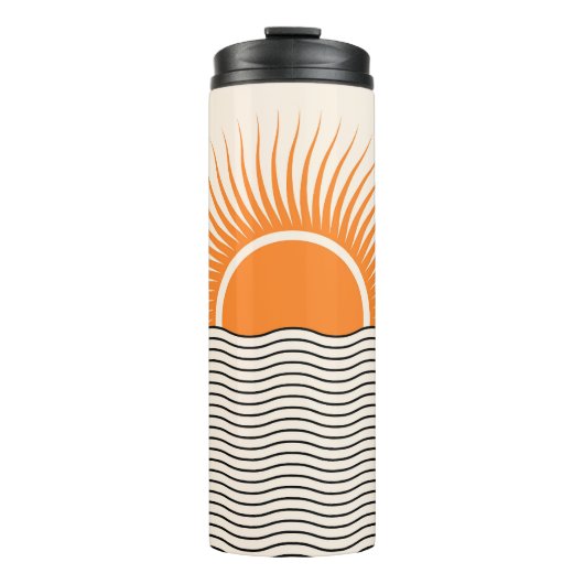 抽象芸術日没:幾何学模様boho decor. タンブラー (正面)