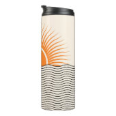 抽象芸術日没:幾何学模様boho decor. タンブラー (回転右)