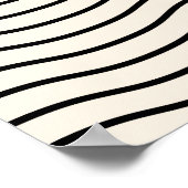 抽象芸術日没：幾何学模様boho decor. ポスター (角)