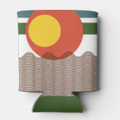 抽象芸術日没 缶クーラー (裏面)