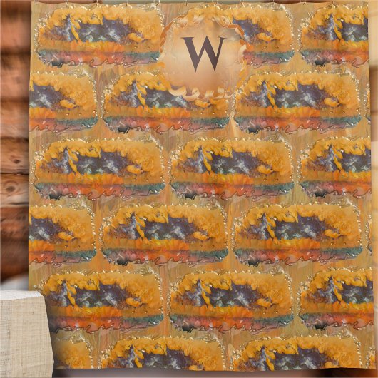 抽象芸術日0612 シャワーカーテン