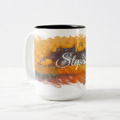 抽象芸術日0612 ツートーンマグカップ (正面左)