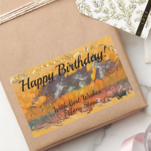 抽象芸術日0612 長方形シール