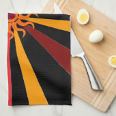 抽象芸術日 キッチンタオル (四つ折り)