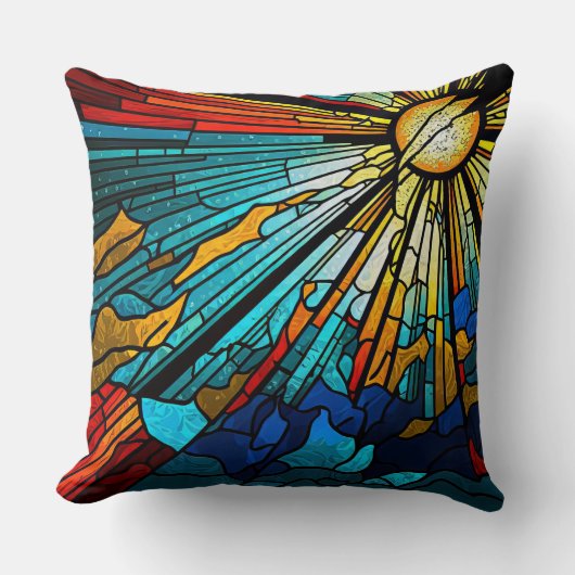 抽象芸術日 クッション (正面)