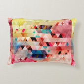 抽象芸術明るいカラフル水彩背景 アクセントクッション (裏面)