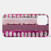 抽象芸術明るい赤紫色カラフル縁ど型 Case-Mate iPhoneケース (裏面 (横))