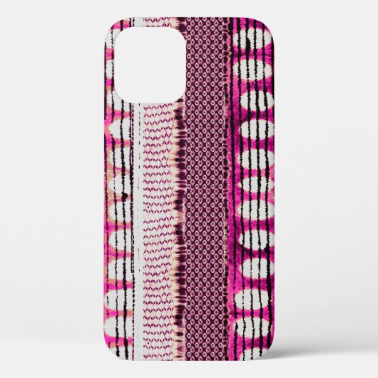 抽象芸術明るい赤紫色カラフル縁ど型 Case-Mate iPhoneケース (裏面)