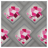 抽象芸術明るい赤紫色花 ファブリック (見本)