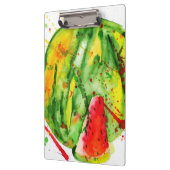 抽象芸術明水色スイカ クリップボード (左)