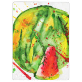 抽象芸術明水色スイカ クリップボード (裏面)