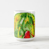 抽象芸術明水色スイカ コーヒーマグカップ (中央)