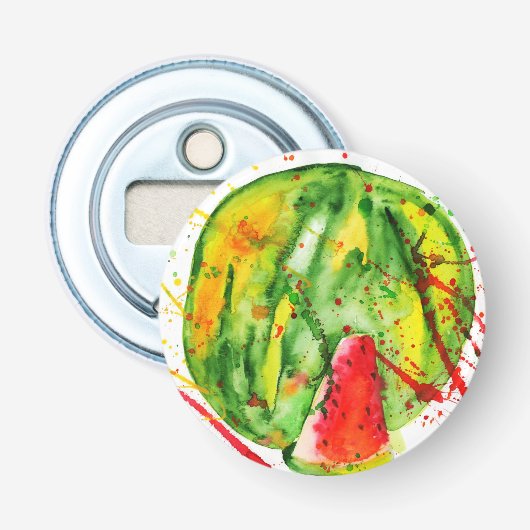 抽象芸術明水色スイカ 栓抜き (正面)