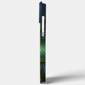 抽象芸術星の光沢のある青の緑の黄金のフラクタル名 Case-Mate iPhoneケース (裏面 / 左)