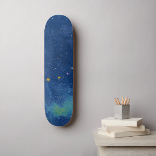 抽象芸術星空 スケートボード
